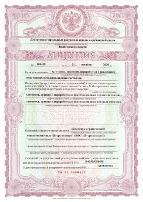 Лицензия 1